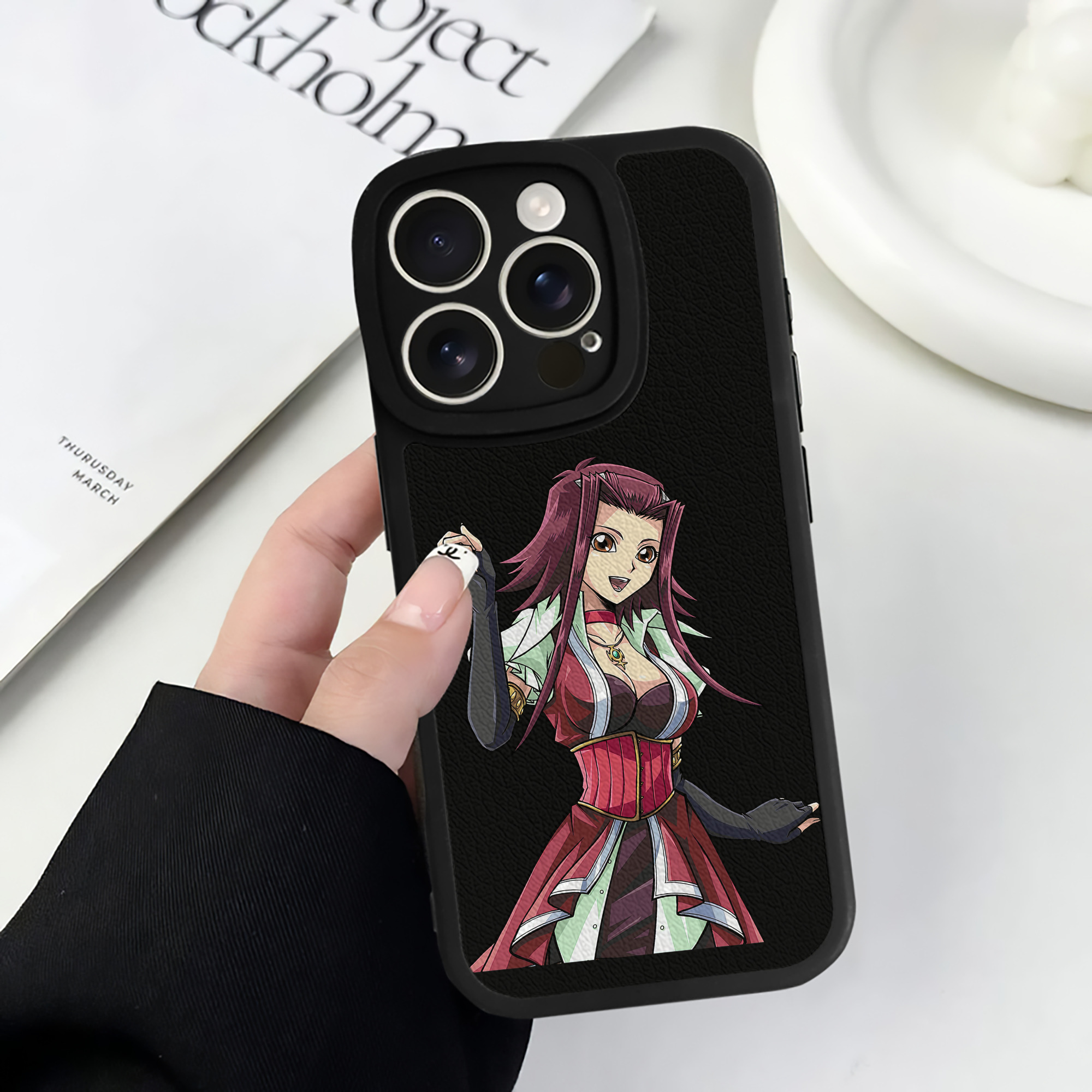 （画像用） 遊☆戯☆王 Yu-Gi-Oh! 【iPhone 16シリーズ対応】シリコンスマホケース（レザー調） 材質：シリコン